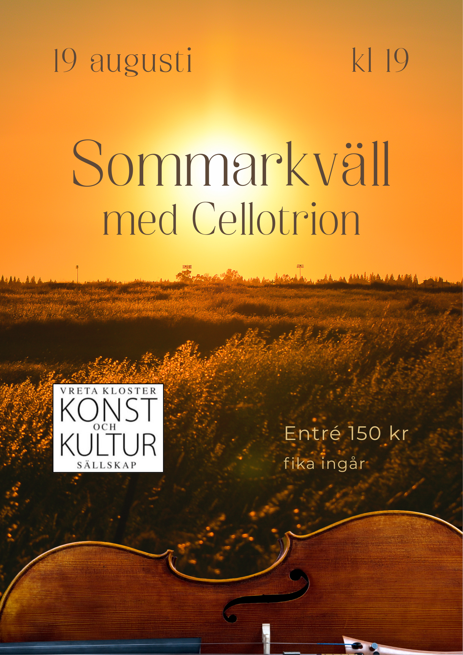 Sommarkväll med Cellotrion i Vreta kloster