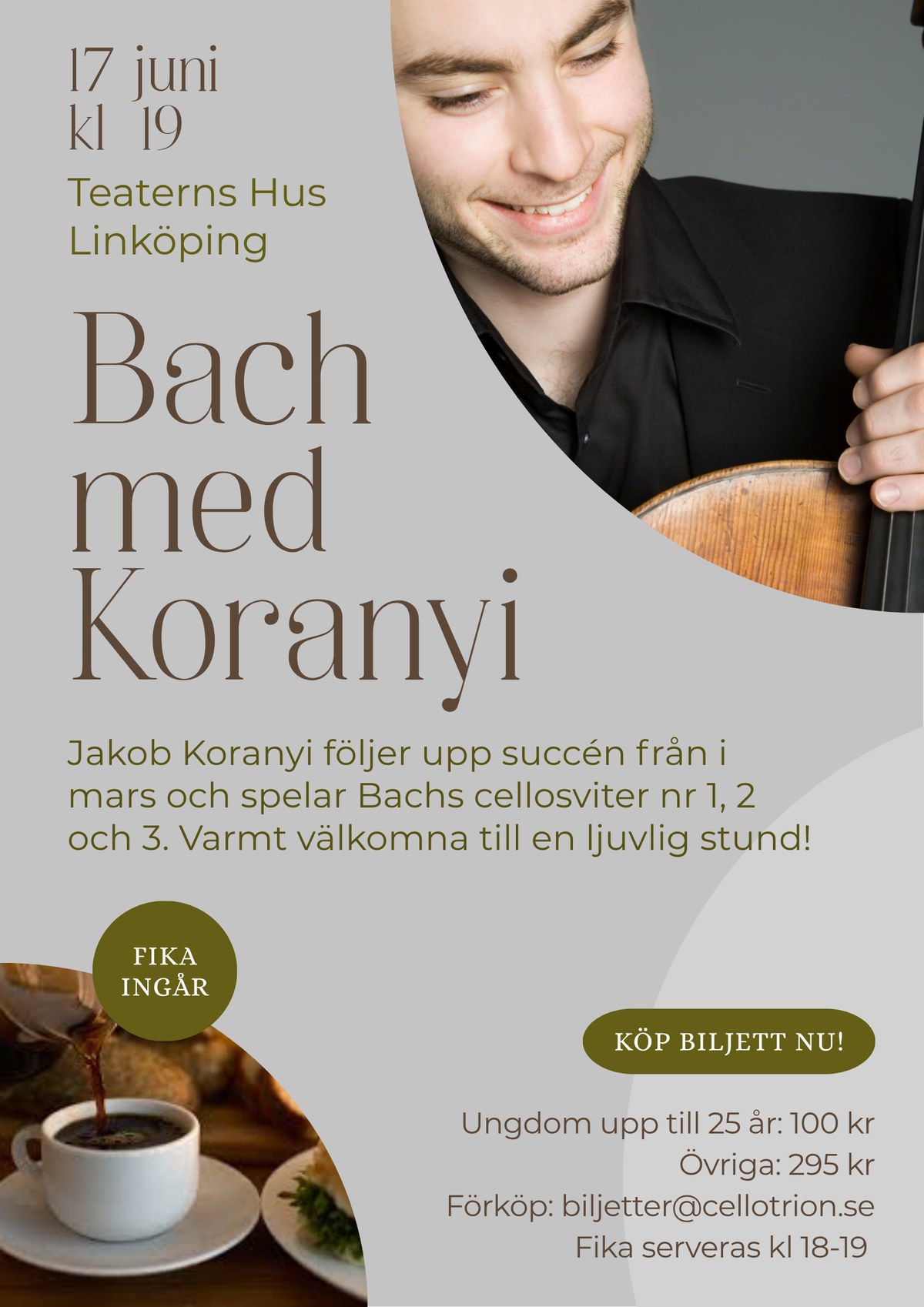 Affisch Bach med Koranyi